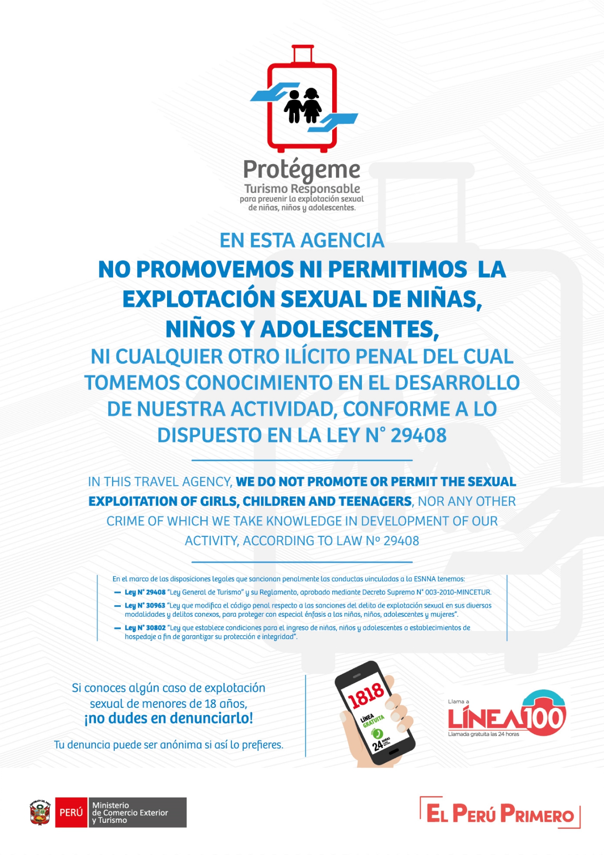 Afiche de campaña contra la ESNNA