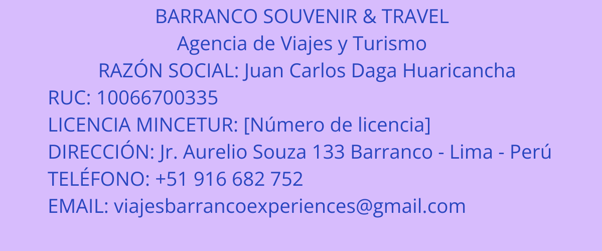 Viajes Barranco Experiences